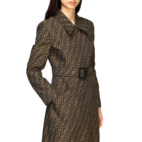 fendi monster jacket womens|Fendi women' s trench coats.